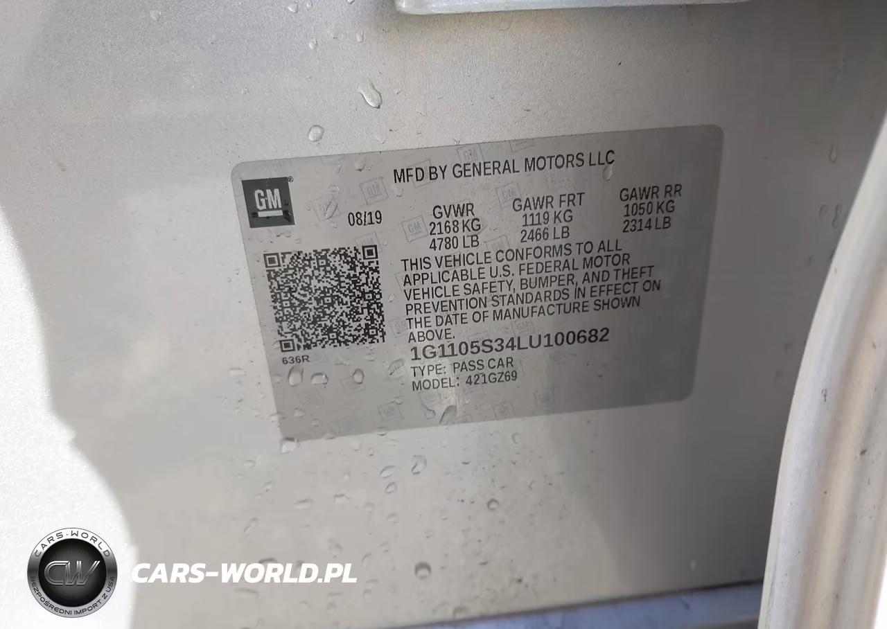 2020 Chevrolet Impala Fwd Premier VIN:1G1105S34LU100682 - 9