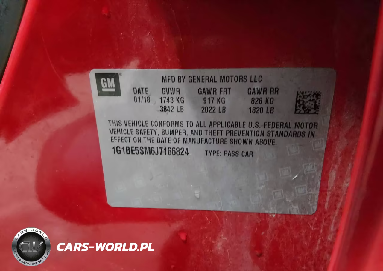 2018 Chevrolet Cruze Lt Auto VIN:1G1BE5SM6J7166824 - 9