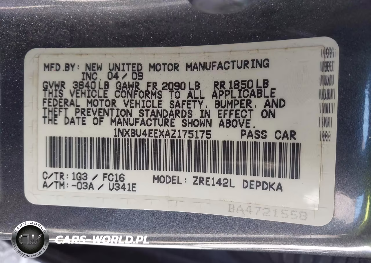 2010 Toyota Corolla Le VIN:1NXBU4EEXAZ175175 - 9