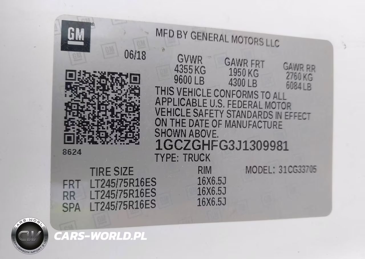 2018 Chevrolet Express 3500 Work Van VIN:1GCZGHFG3J1309981 - 9