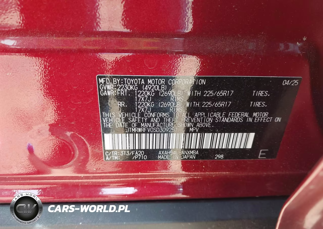 2025 Toyota Rav4 Hybrid Xle VIN:JTMRWRFV0SD309251 - 9