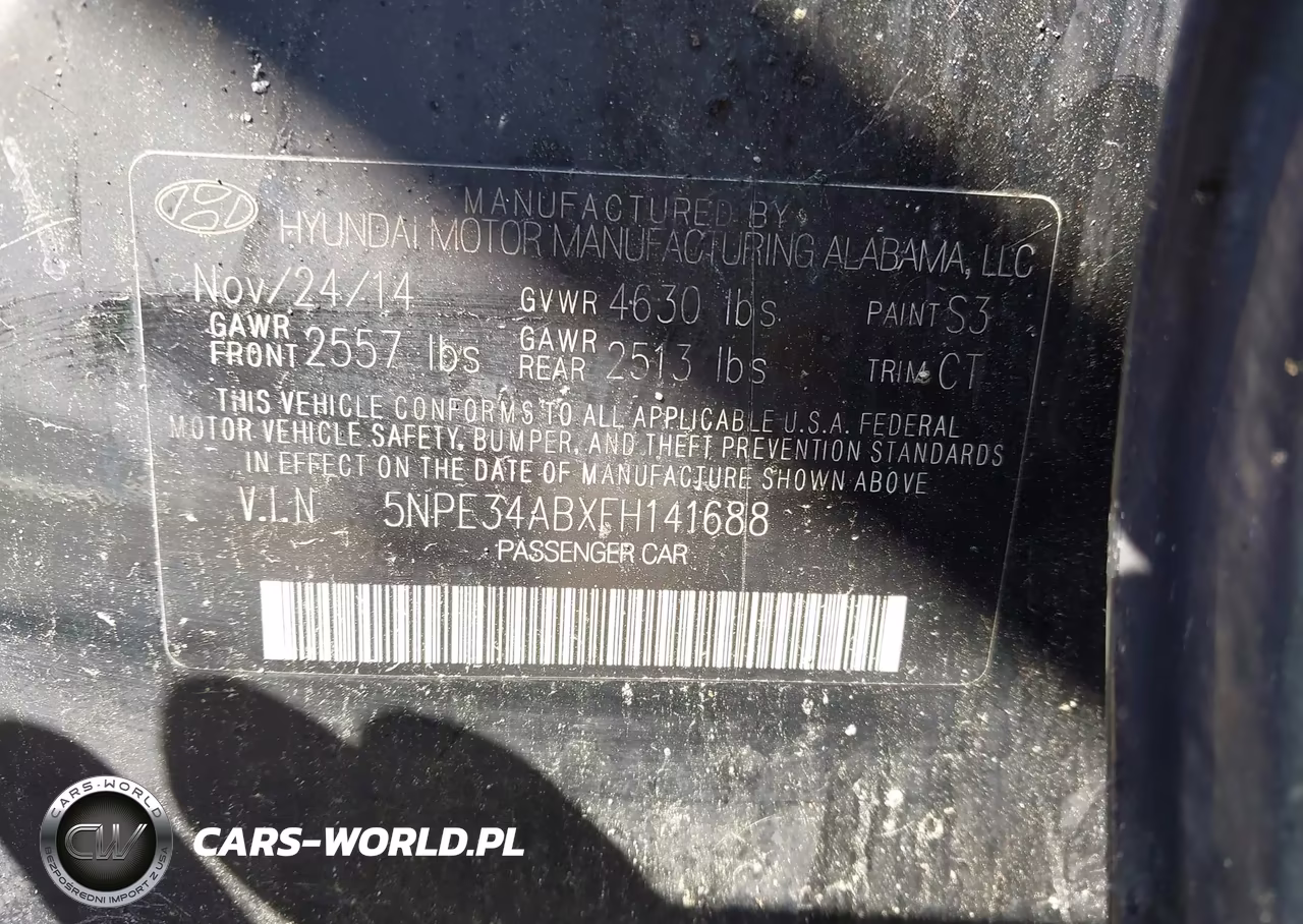 2015 Hyundai Sonata Limited 2.0T VIN:5NPE34ABXFH141688 - 9