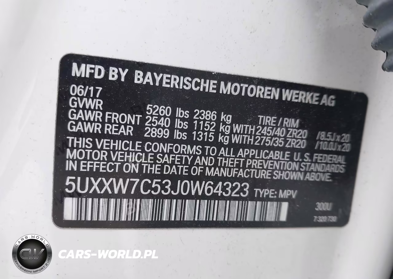 2018 BMW X4 M40I VIN:5UXXW7C53J0W64323 - 9