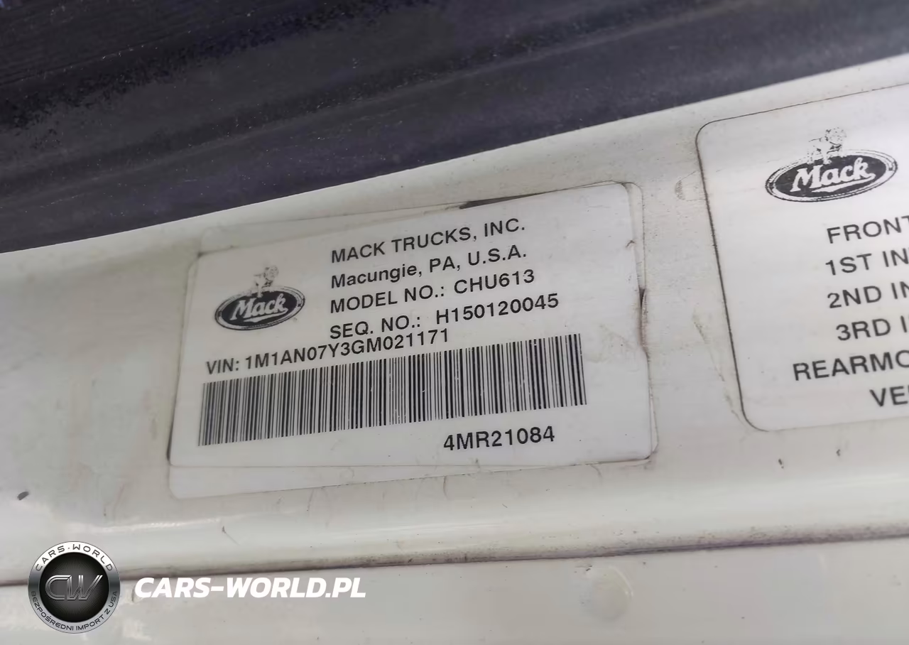 2016 Mack 600 Chu600 VIN:1M1AN07Y3GM021171 - 8