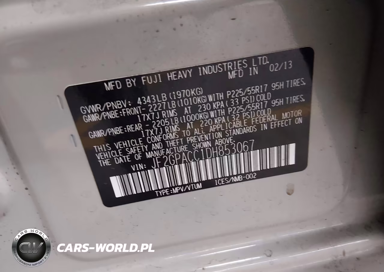 2013 Subaru Xv Crosstrek 2.0I Premium VIN:JF2GPACC1DH853067 - 9