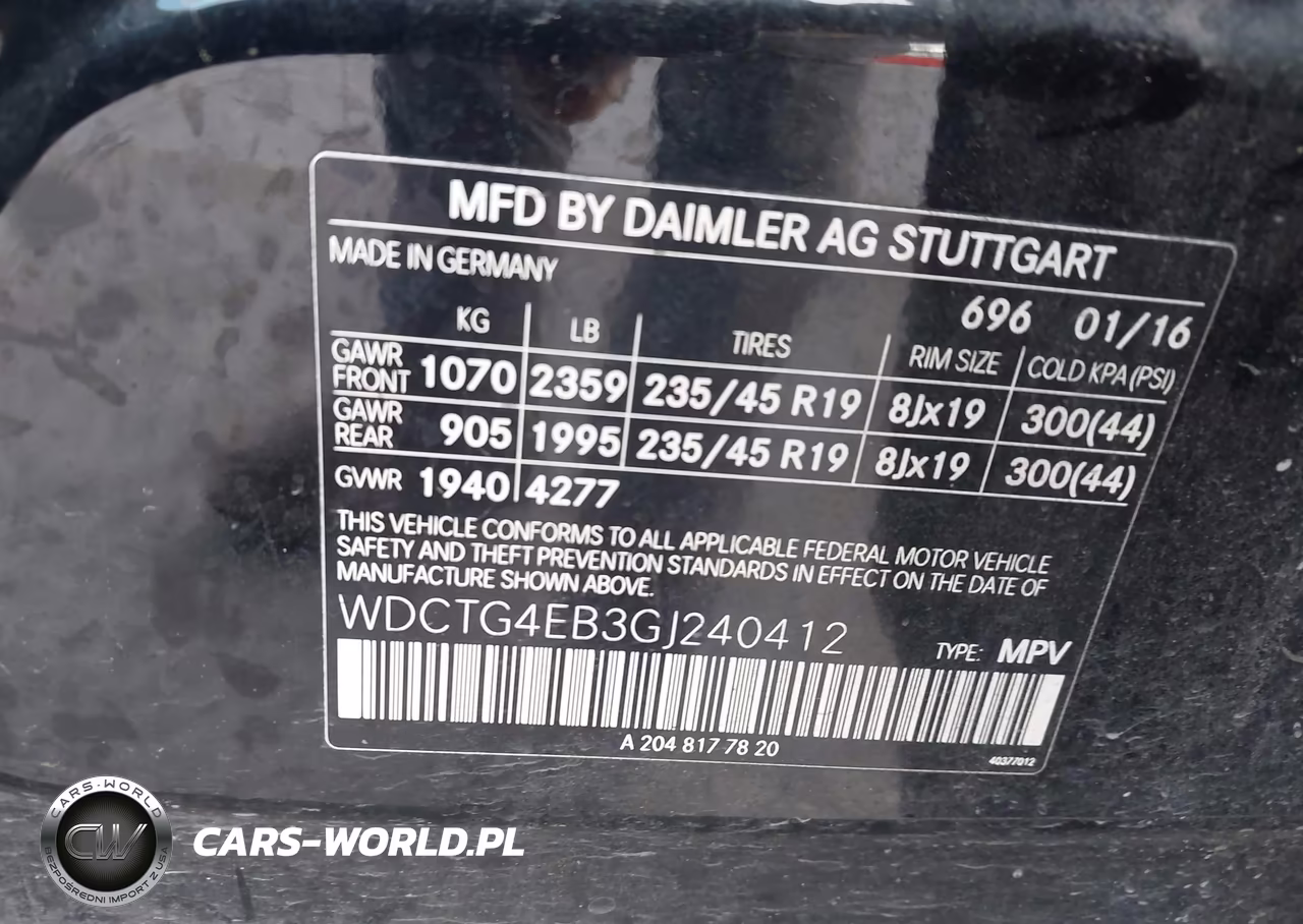 2016 Mercedes-Benz Gla 250 VIN:WDCTG4EB3GJ240412 - 9