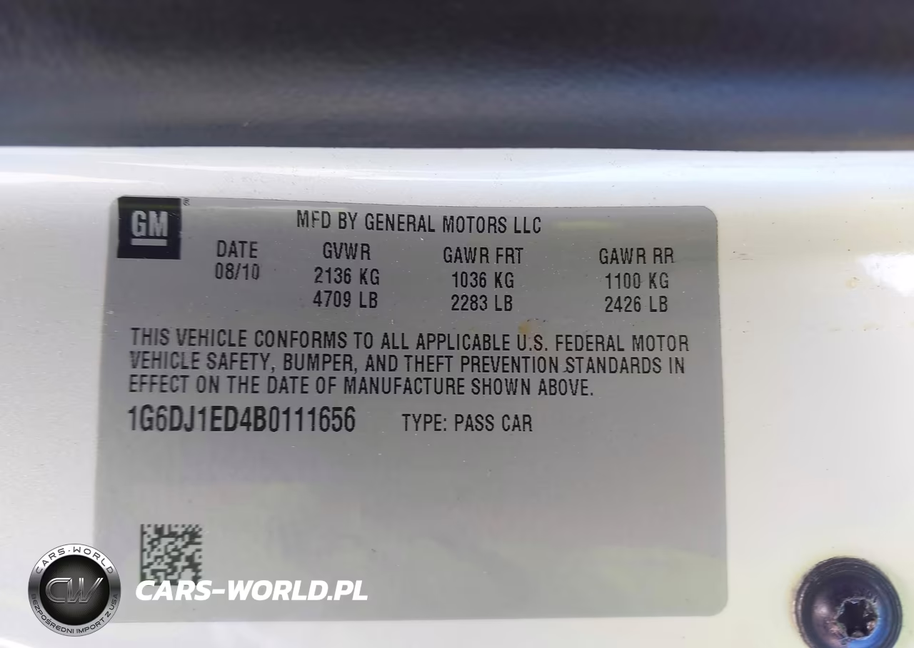 2011 Cadillac Cts Performance VIN:1G6DJ1ED4B0111656 - 9