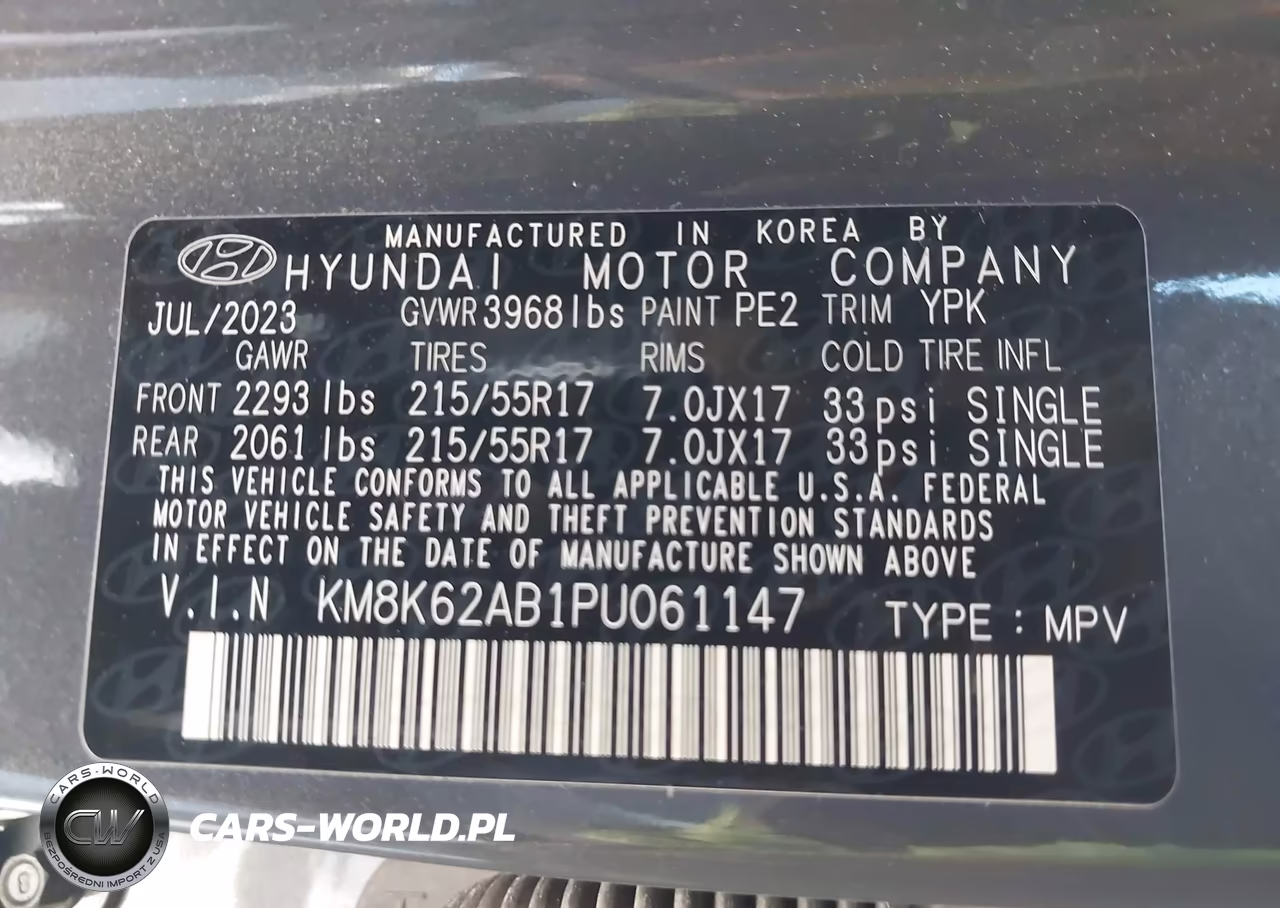 2023 Hyundai Kona Sel VIN:KM8K62AB1PU061147 - 9