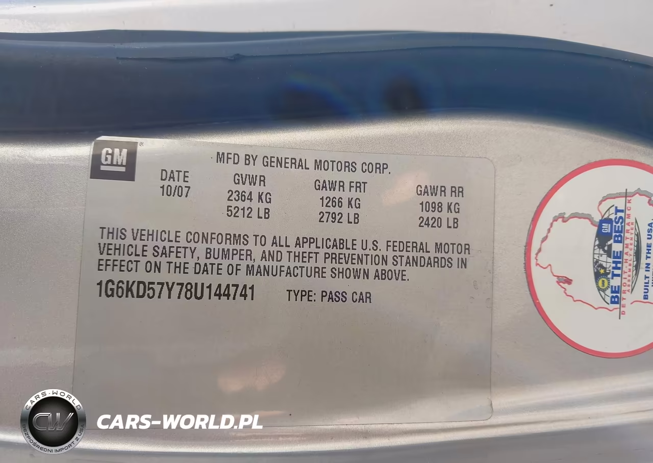 2008 Cadillac Dts 1Sb VIN:1G6KD57Y78U144741 - 9