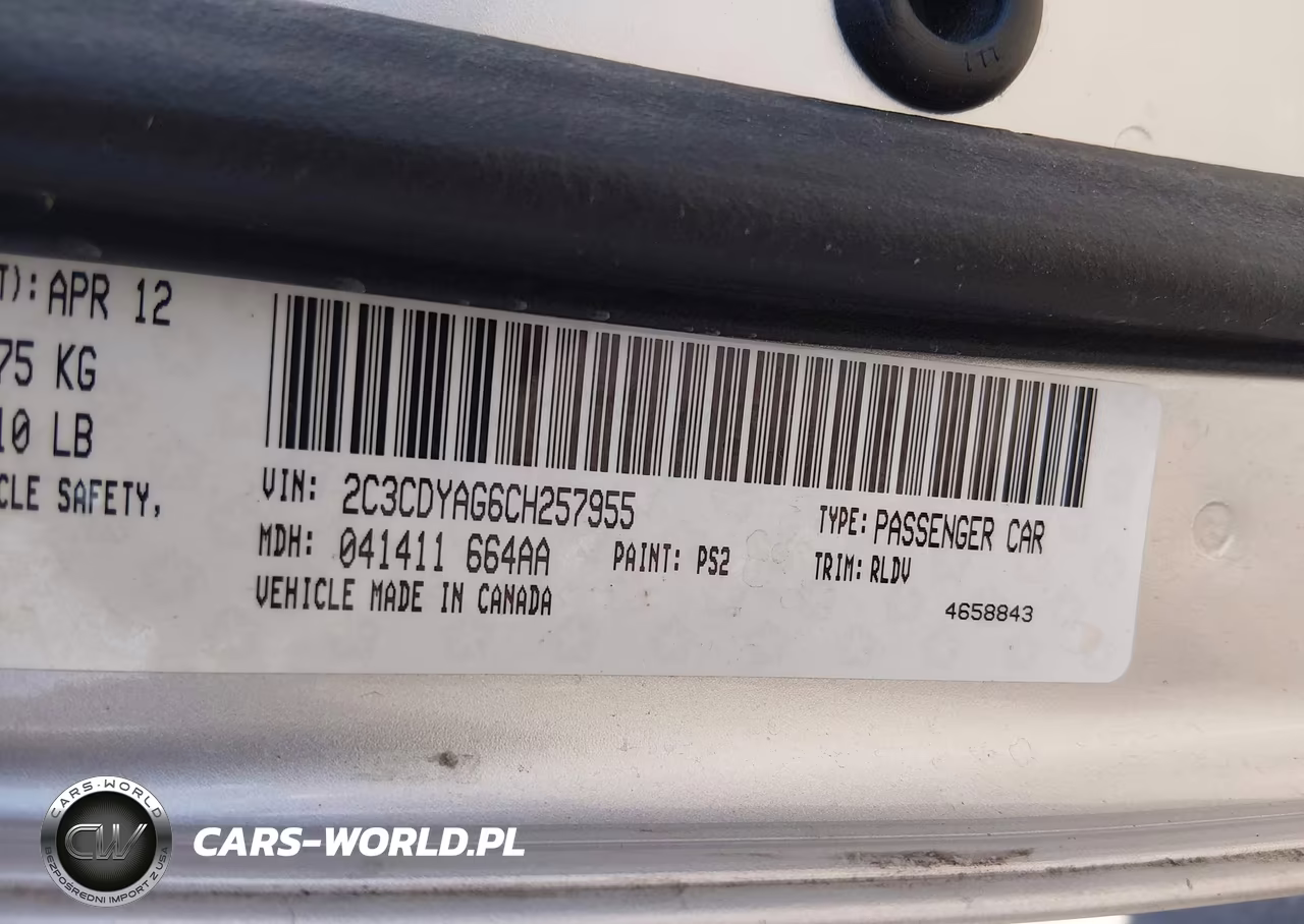 2012 Dodge Challenger Sxt VIN:2C3CDYAG6CH257955 - 9