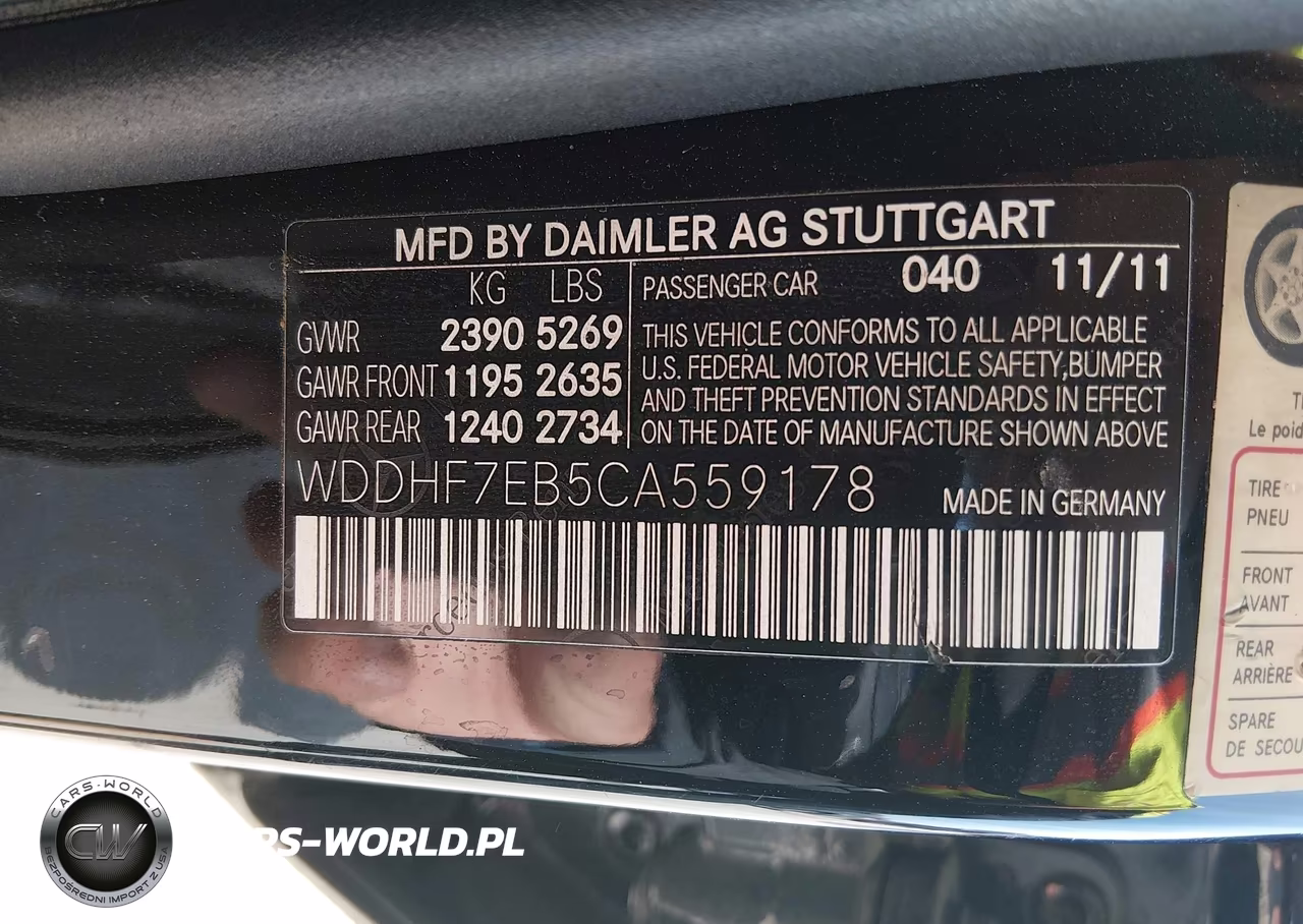 2012 Mercedes-Benz E 63 Amg VIN:WDDHF7EB5CA559178 - 9