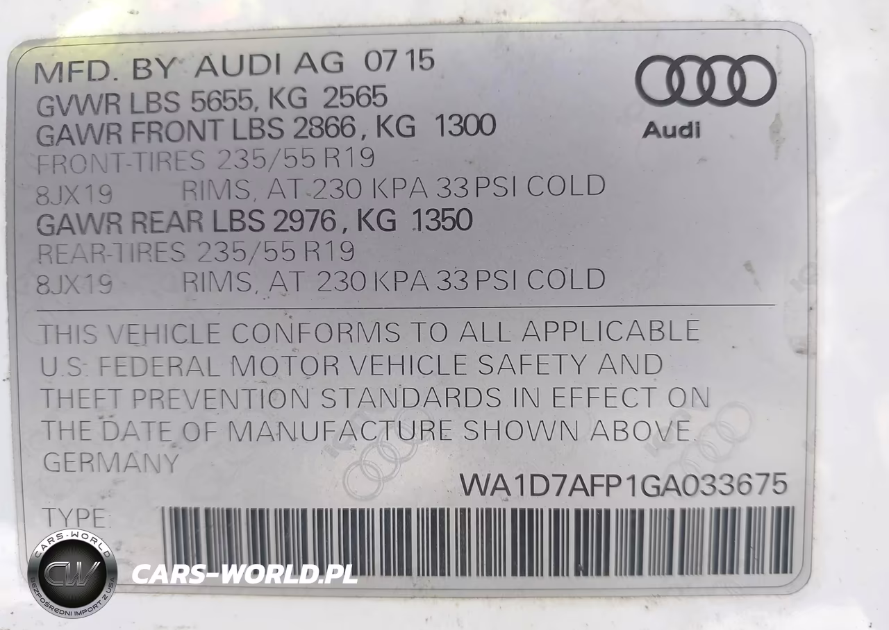 2016 Audi Q5 3.0T Premium Plus VIN:WA1D7AFP1GA033675 - 9