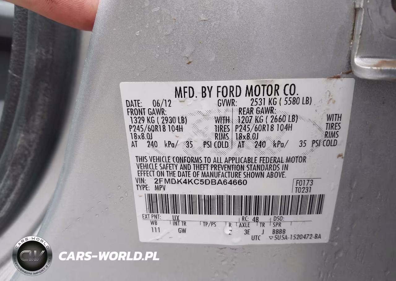 2013 Ford Edge Limited VIN:2FMDK4KC5DBA64660 - 9