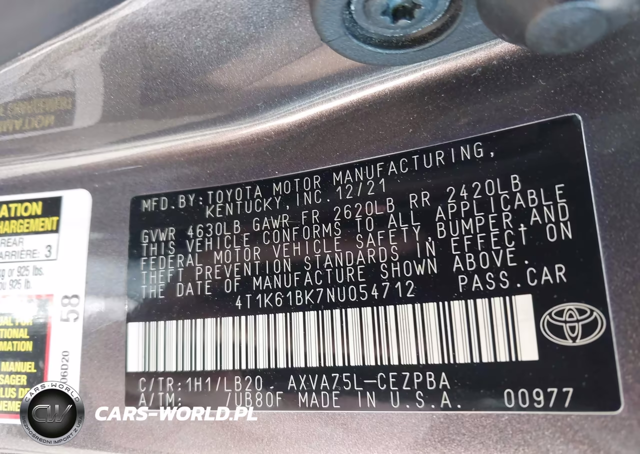2022 Toyota Camry Xse Awd VIN:4T1K61BK7NU054712 - 9