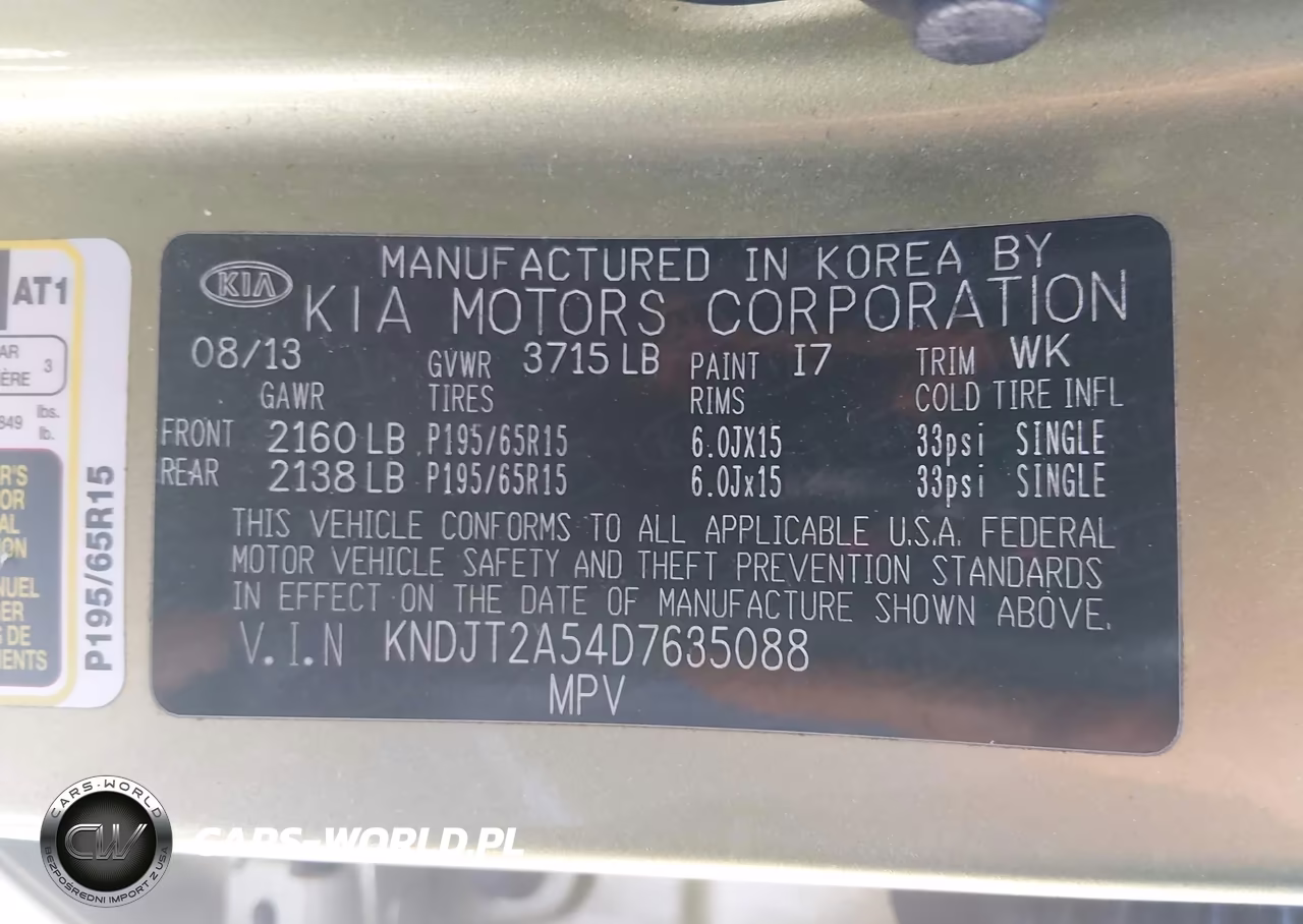 2013 Kia Soul VIN:KNDJT2A54D7635088 - 9