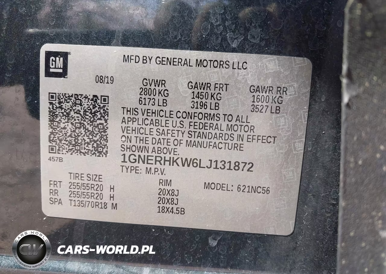 2020 Chevrolet Traverse Fwd Lt Leather VIN:1GNERHKW6LJ131872 - 9