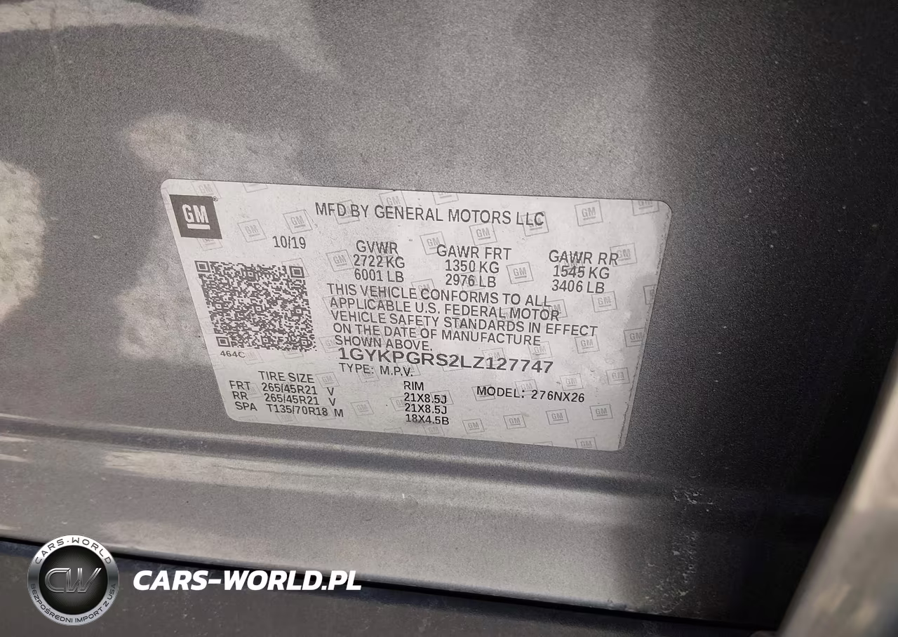 2020 Cadillac Xt6 Awd Sport VIN:1GYKPGRS2LZ127747 - 9