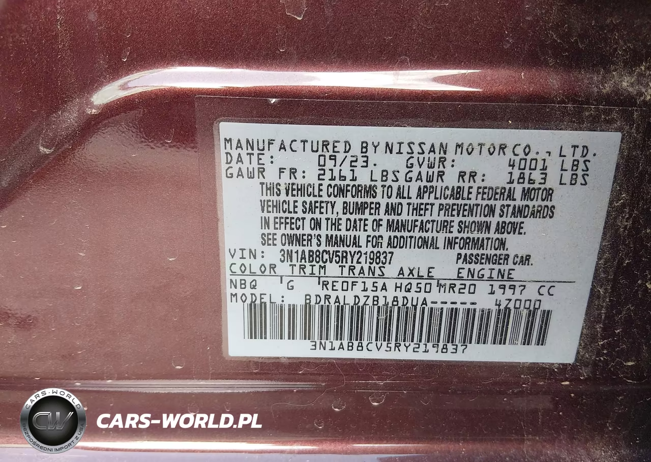 2024 Nissan Sentra Sv Xtronic Cvt VIN:3N1AB8CV5RY219837 - 9