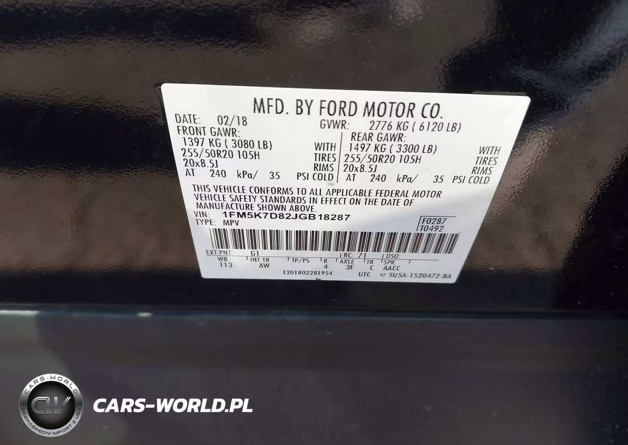 2018 Ford Explorer Xlt VIN:1FM5K7D82JGB18287 - 9