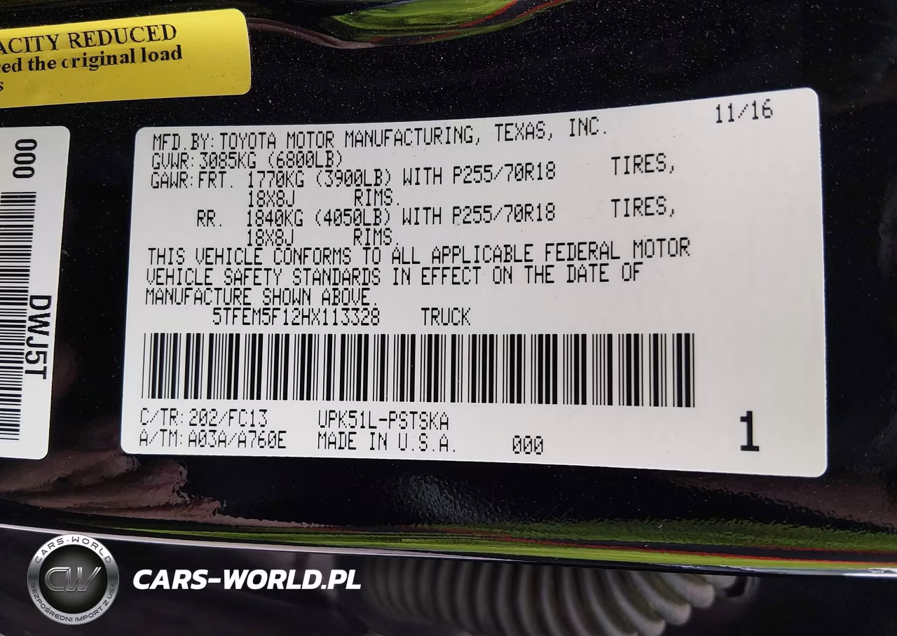 2017 Toyota Tundra Sr5 4.6L V8 VIN:5TFEM5F12HX113328 - 9