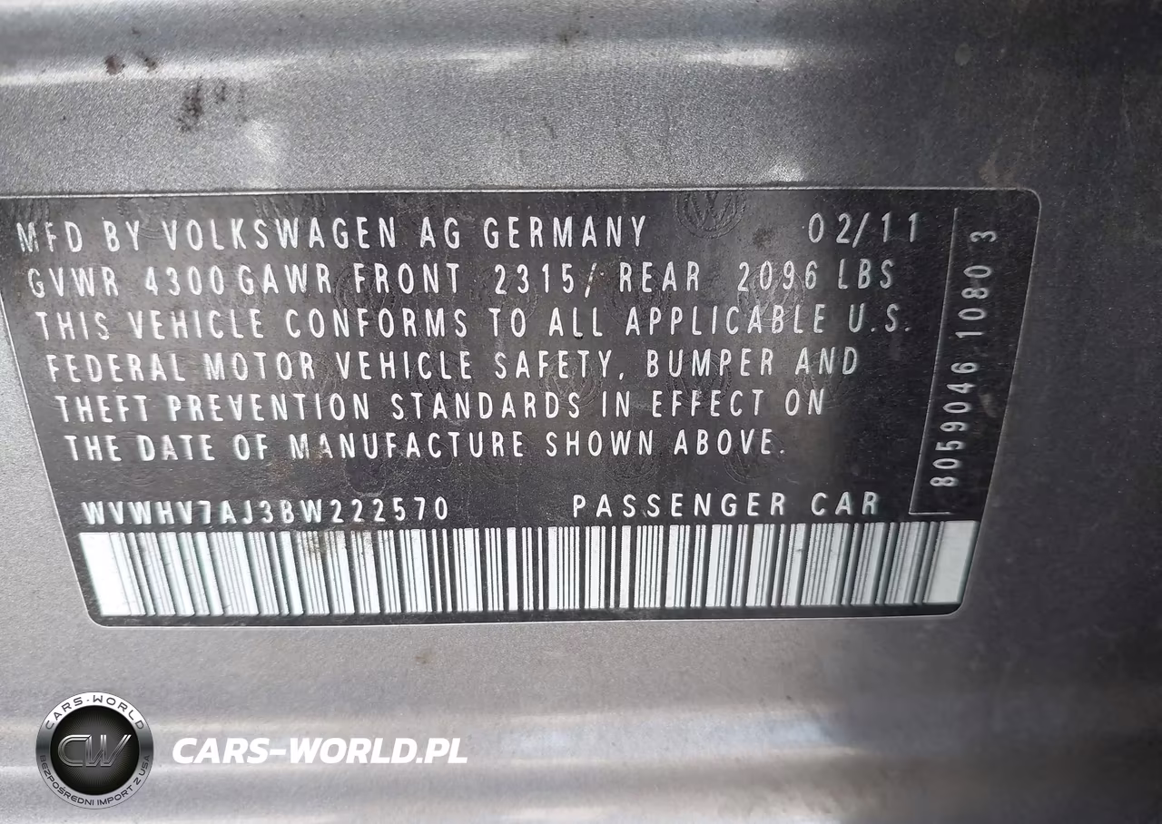 2011 Volkswagen Gti 4-Door Autobahn VIN:WVWHV7AJ3BW222570 - 9