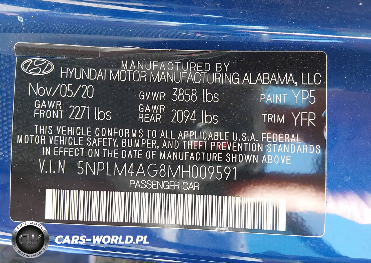 2021 Hyundai Elantra Sel VIN:5NPLM4AG8MH009591 - 9