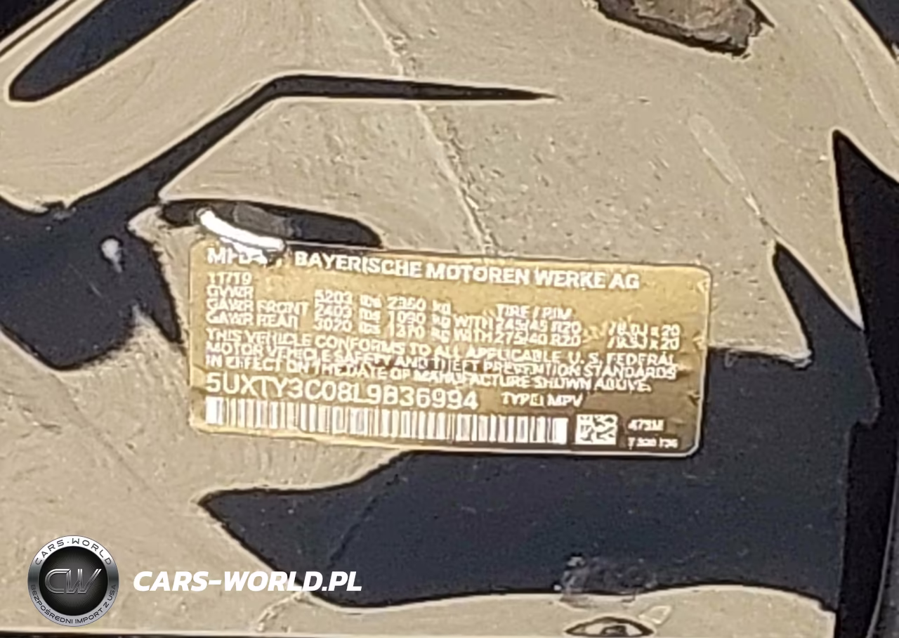 2020 BMW X3 Sdrive30I VIN:5UXTY3C08L9B36994 - 9