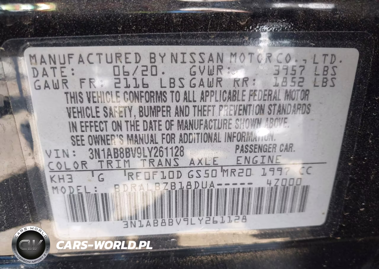 2020 Nissan Sentra S Xtronic Cvt VIN:3N1AB8BV9LY261128 - 9