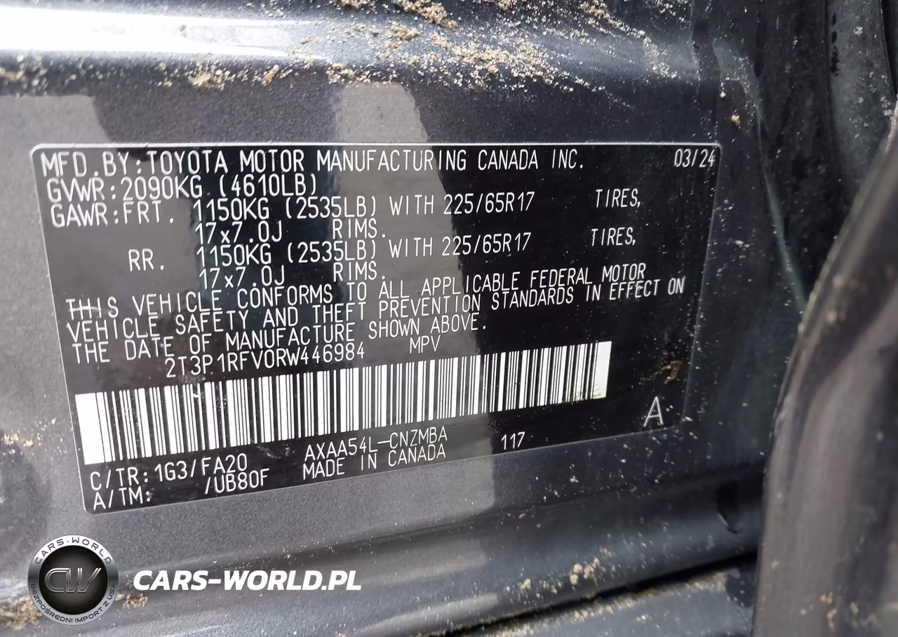 2024 Toyota Rav4 Xle VIN:2T3P1RFV0RW446984 - 9