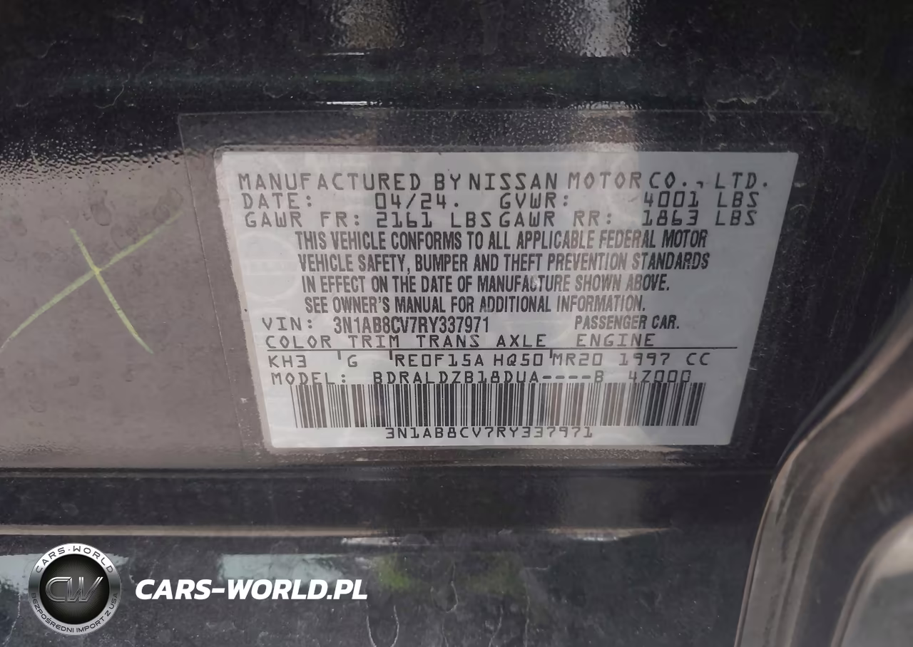 2024 Nissan Sentra Sv Xtronic Cvt VIN:3N1AB8CV7RY337971 - 9