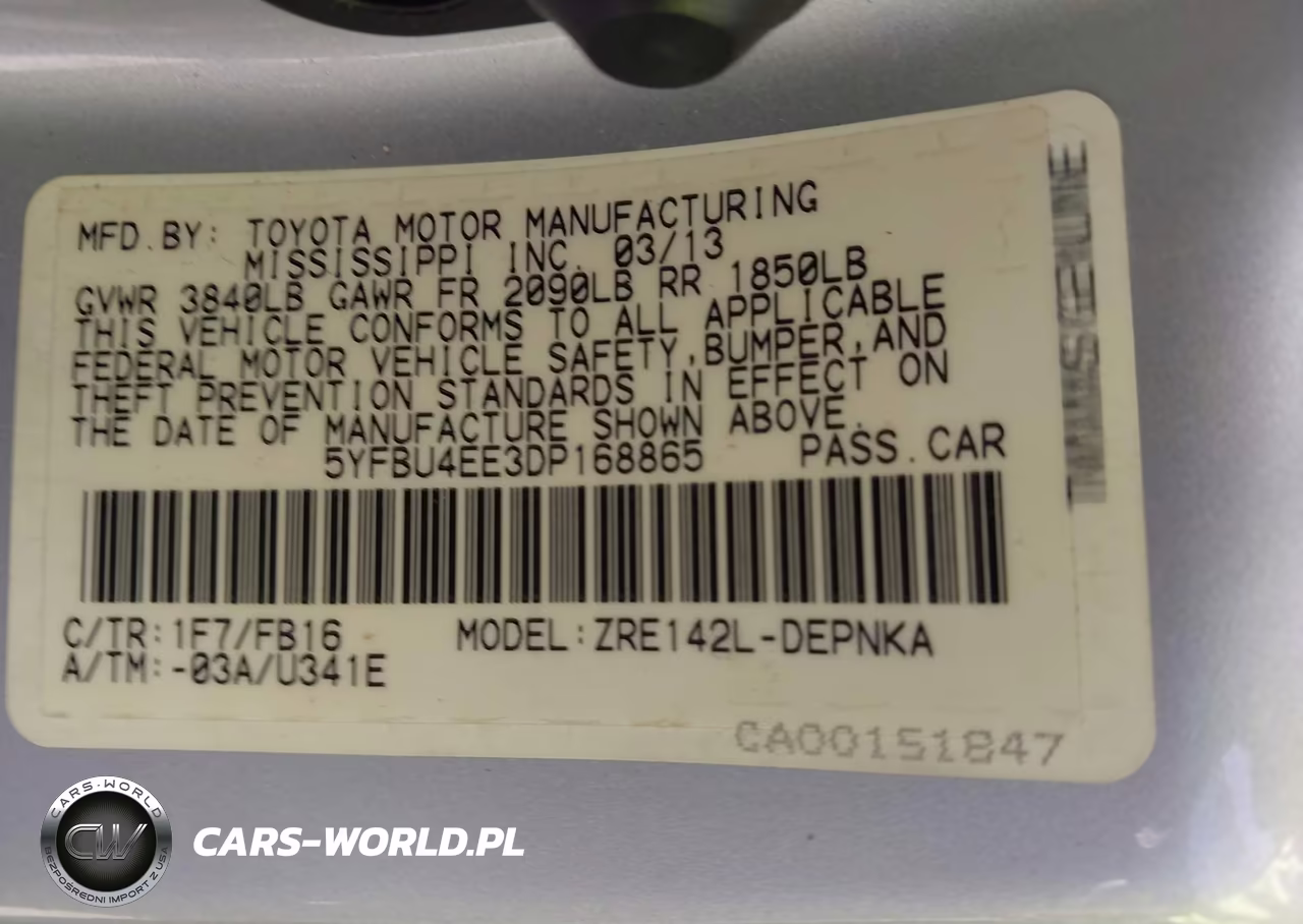 2013 Toyota Corolla Le VIN:5YFBU4EE3DP168865 - 9