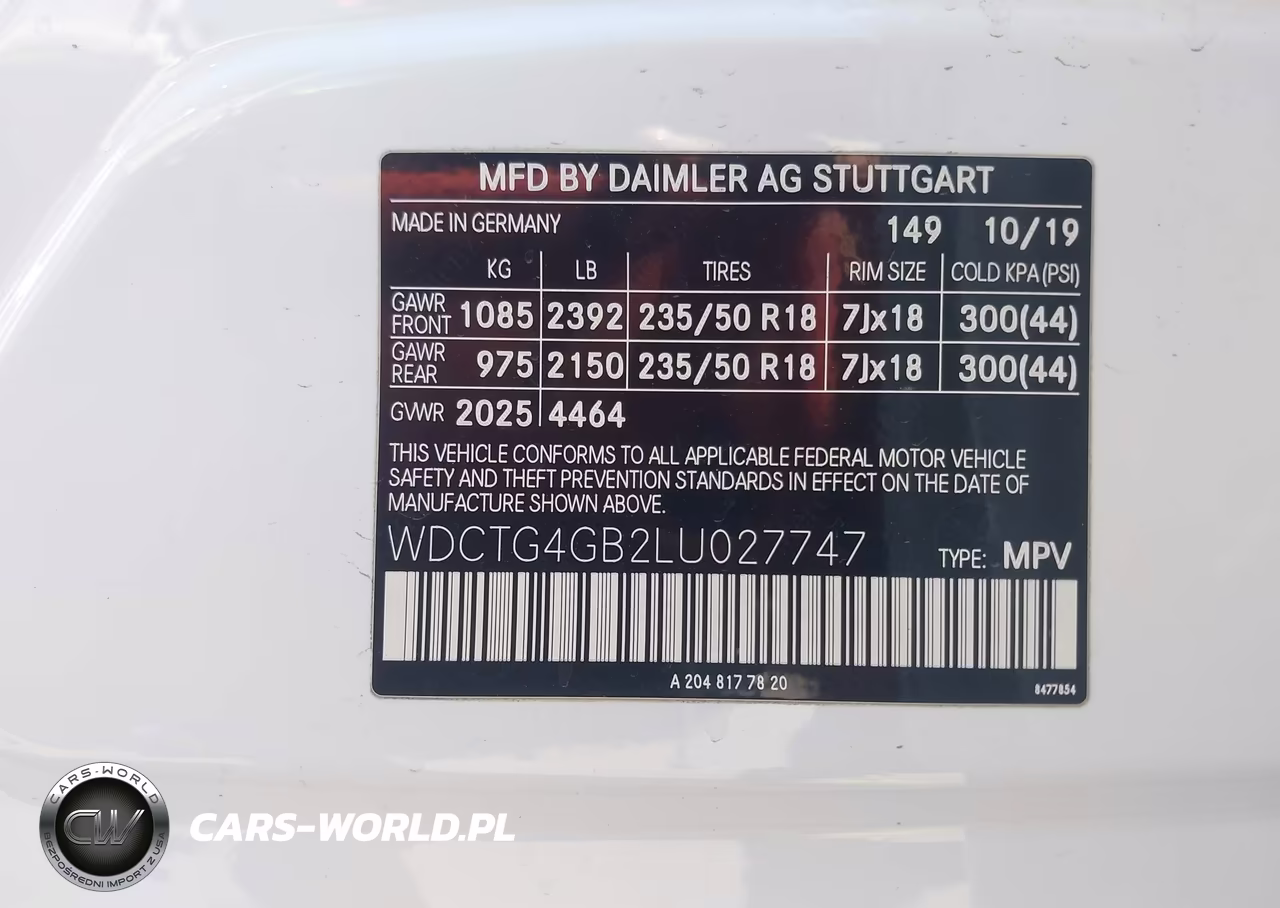 2020 Mercedes-Benz Gla 250 4Matic VIN:WDCTG4GB2LU027747 - 9