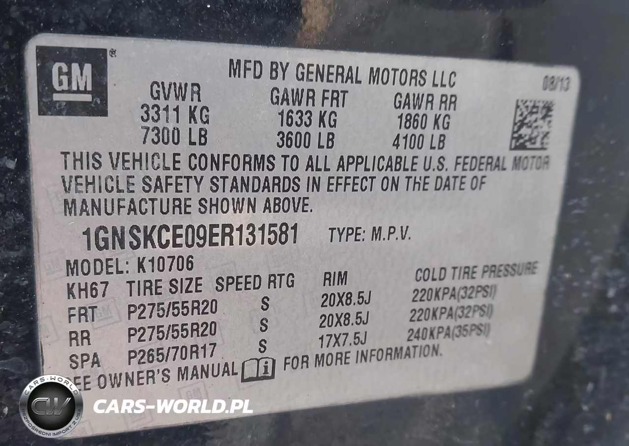 2014 Chevrolet Tahoe Ltz VIN:1GNSKCE09ER131581 - 9