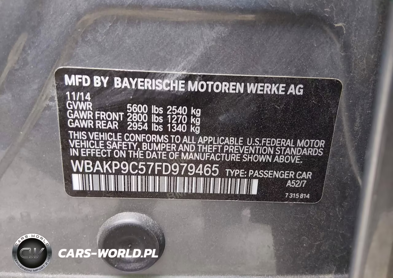 2015 BMW 550I xDrive VIN:WBAKP9C57FD979465 - 9