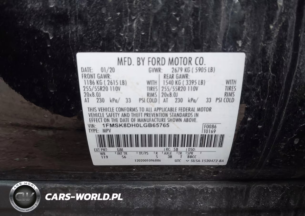2020 Ford Explorer Xlt VIN:1FMSK8DH0LGB65765 - 9