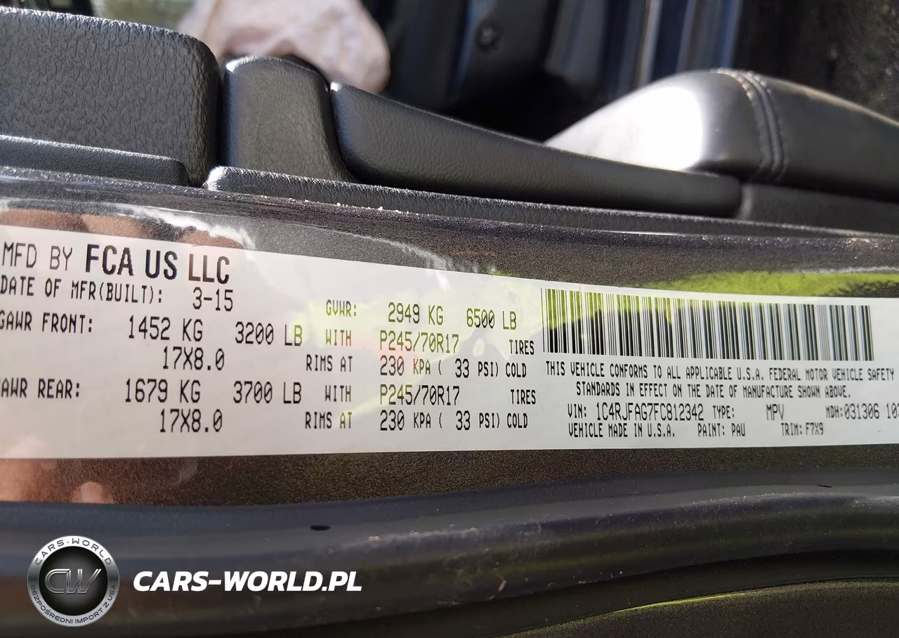 2015 Jeep Grand Cherokee Laredo VIN:1C4RJFAG7FC812342 - 9