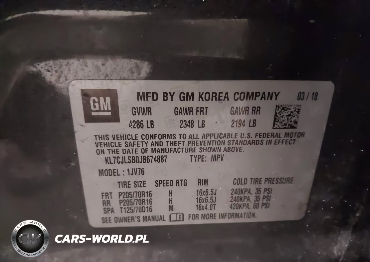 2018 Chevrolet Trax Lt VIN:KL7CJLSB0JB674887 - 9