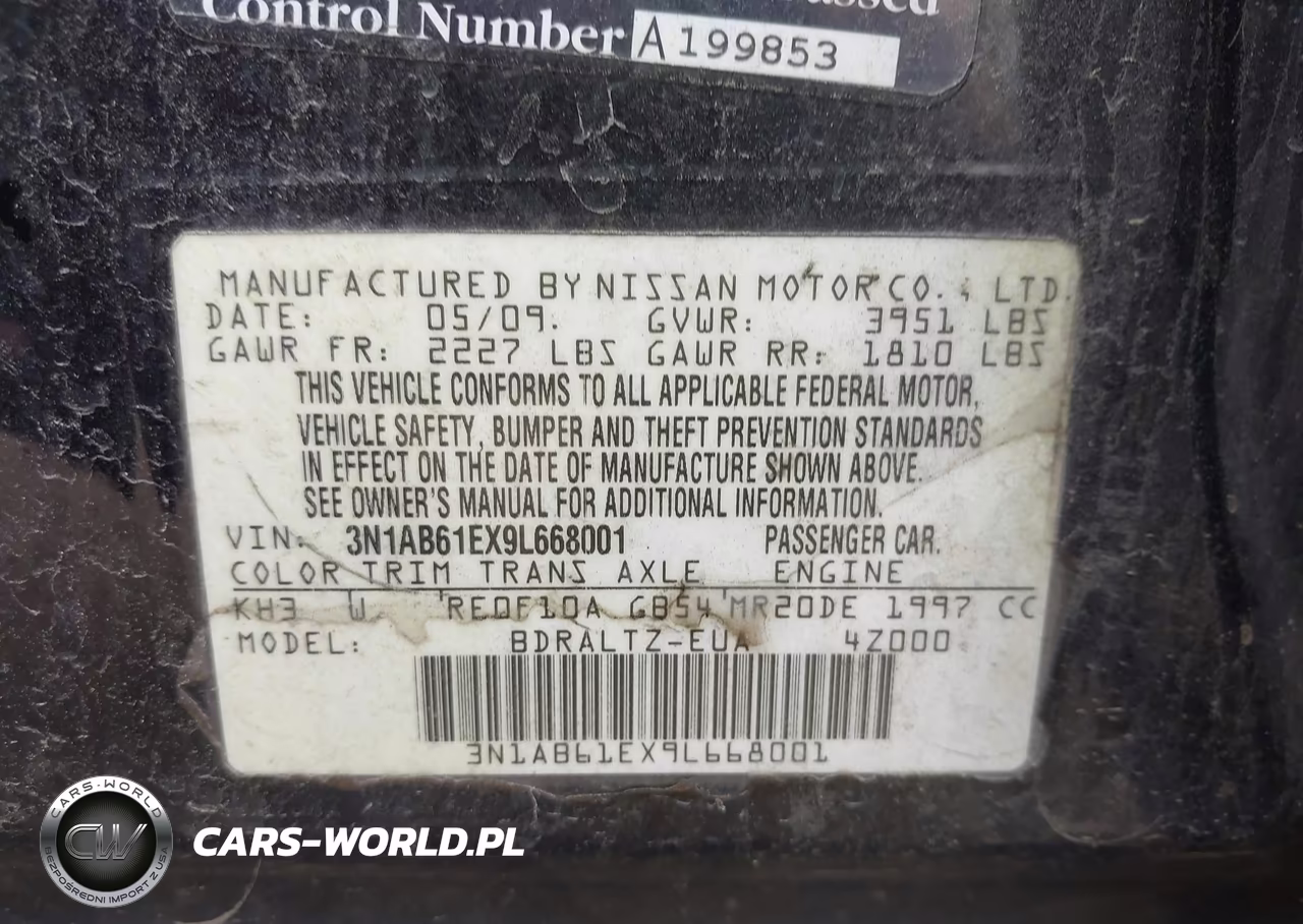 2009 Nissan Sentra 2.0S VIN:3N1AB61EX9L668001 - 9