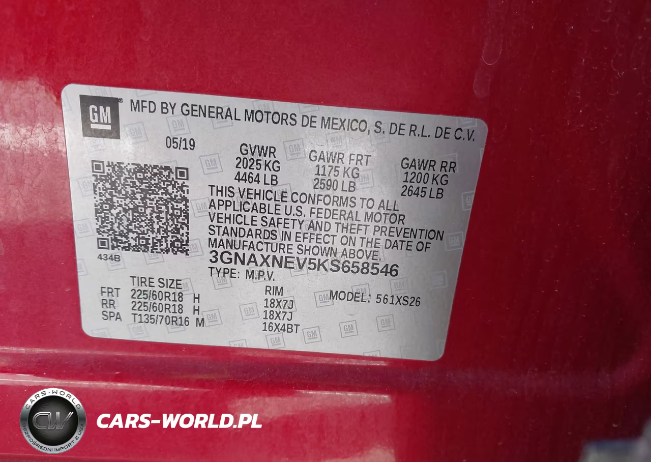 2019 Chevrolet Equinox Premier VIN:3GNAXNEV5KS658546 - 9