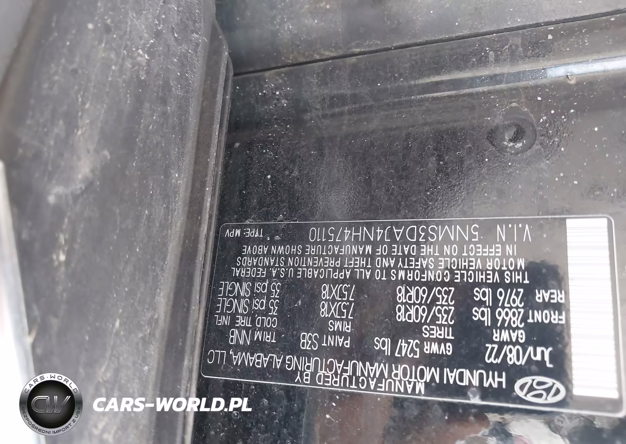 2022 Hyundai Santa Fe Sel VIN:5NMS3DAJ4NH475110 - 9