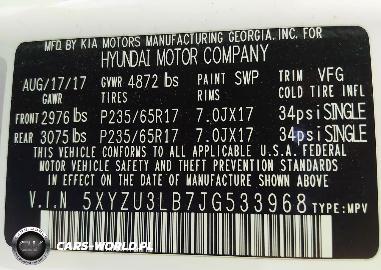 2018 Hyundai Santa Fe Sport 2.4L VIN:5XYZU3LB7JG533968 - 9