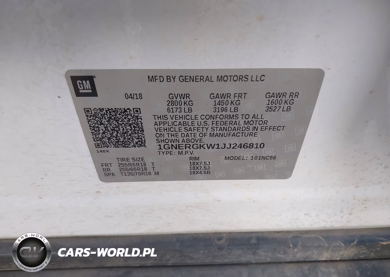 2018 Chevrolet Traverse 1Lt VIN:1GNERGKW1JJ246810 - 9