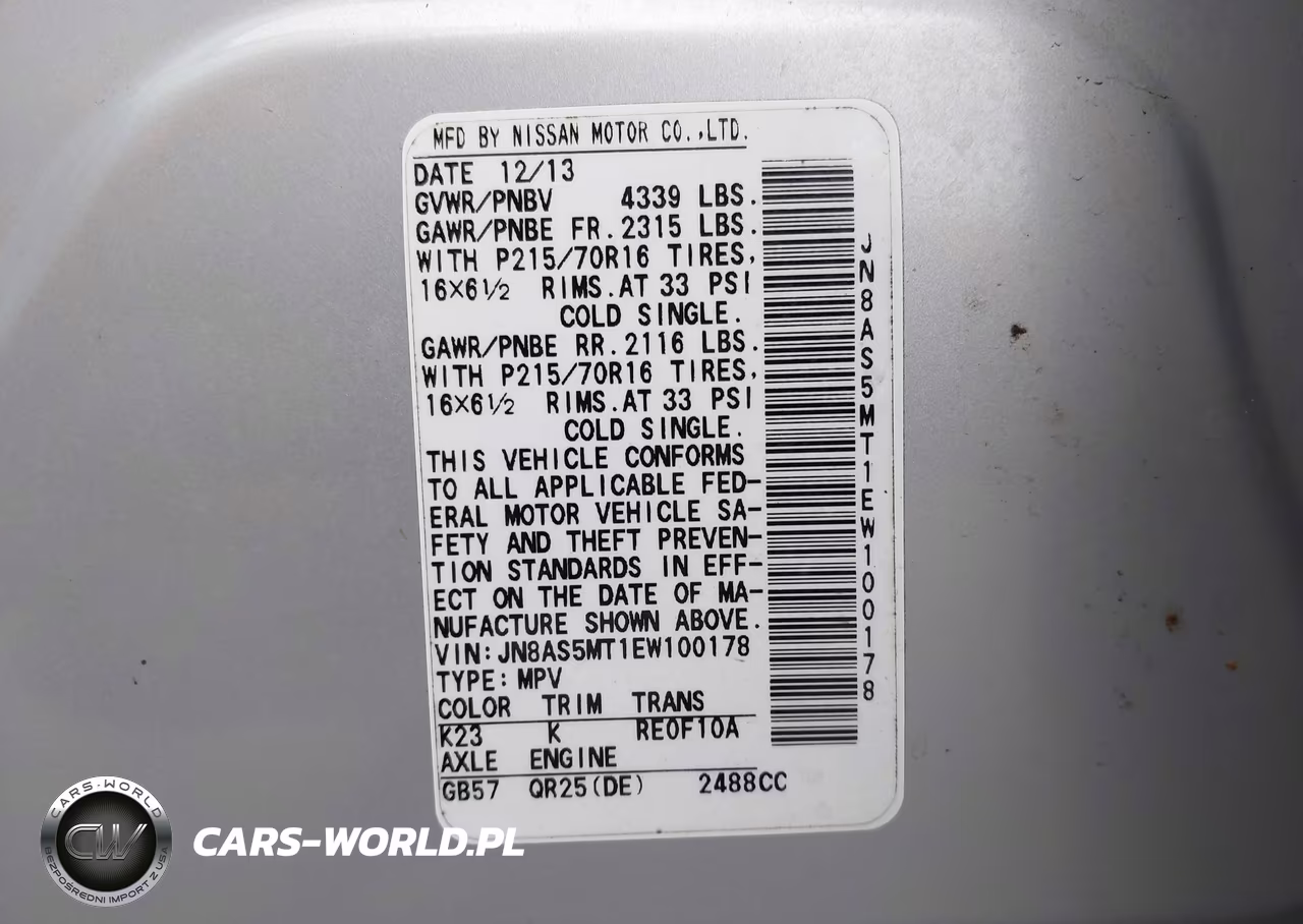 2014 Nissan Rogue Select S VIN:JN8AS5MT1EW100178 - 9