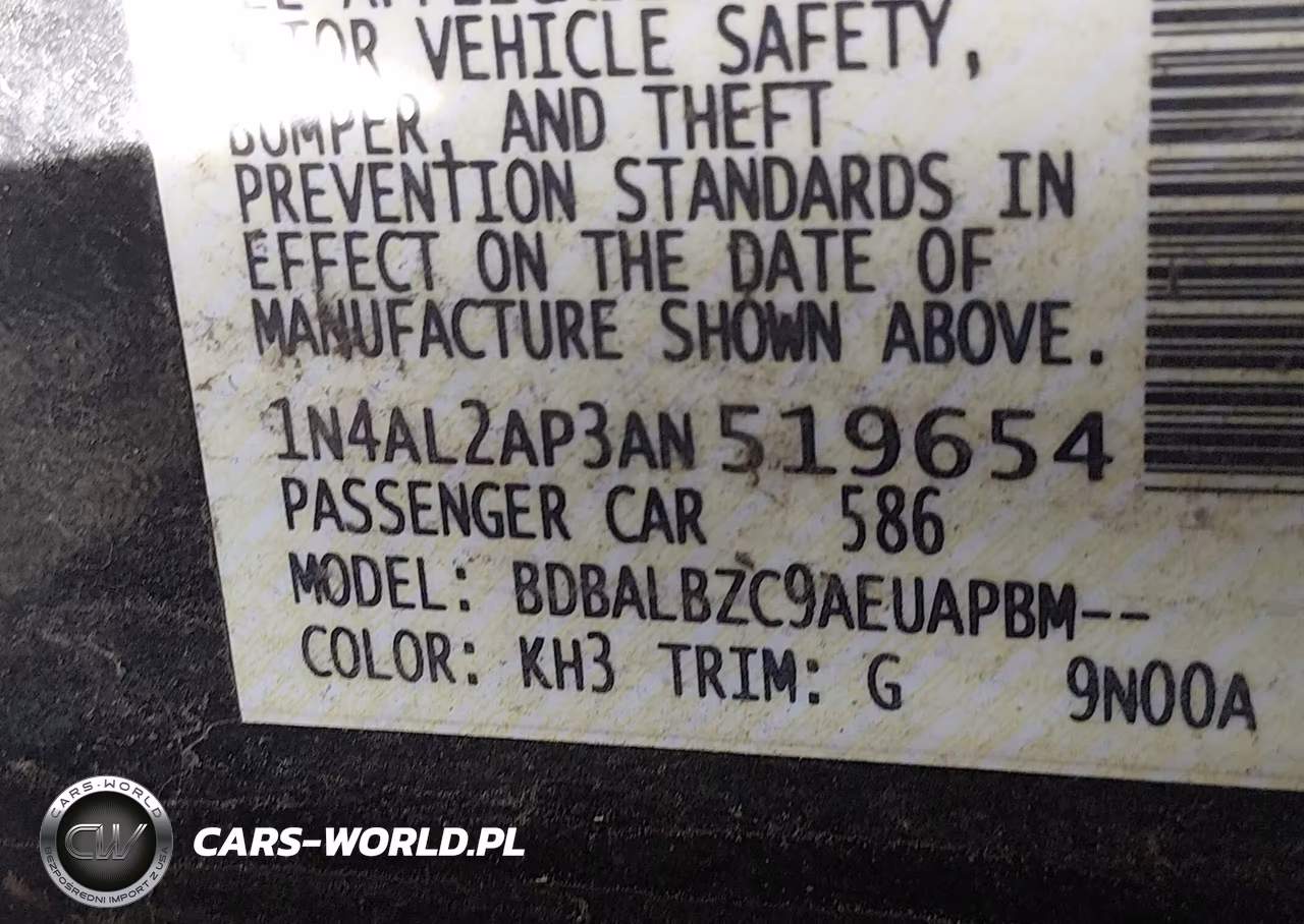 2010 Nissan Altima 2.5 S VIN:1N4AL2AP3AN519654 - 9