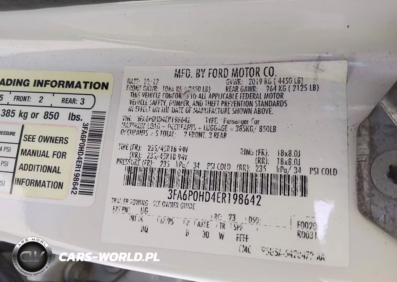 2014 Ford Fusion Se VIN:3FA6P0HD4ER198642 - 9