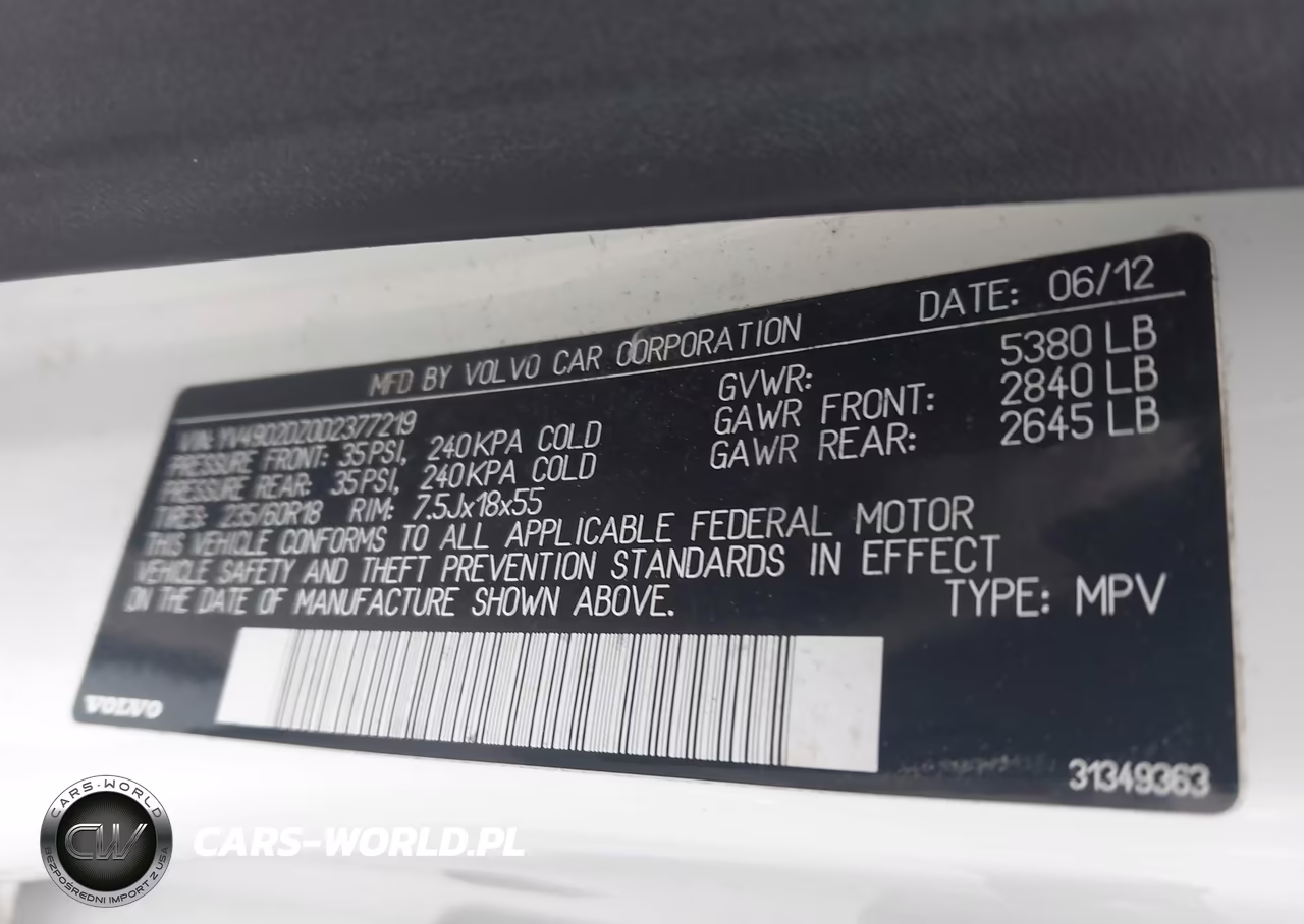 2013 Volvo Xc60 T6-T6 Platinum-T6 Premier Plus-T6 R-Design-T6 R-Design Platinum-T6 R-Design Premier Plus VIN:YV4902DZ0D2377219 - 9