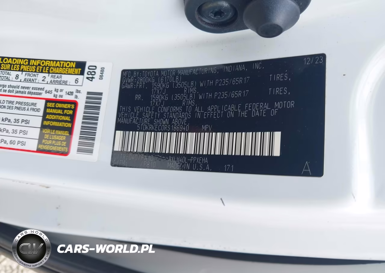 2024 Toyota Sienna Le VIN:5TDKRKEC0RS186940 - 9