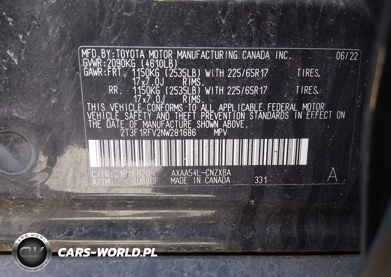 2022 Toyota Rav4 Le VIN:2T3F1RFV2NW281686 - 9