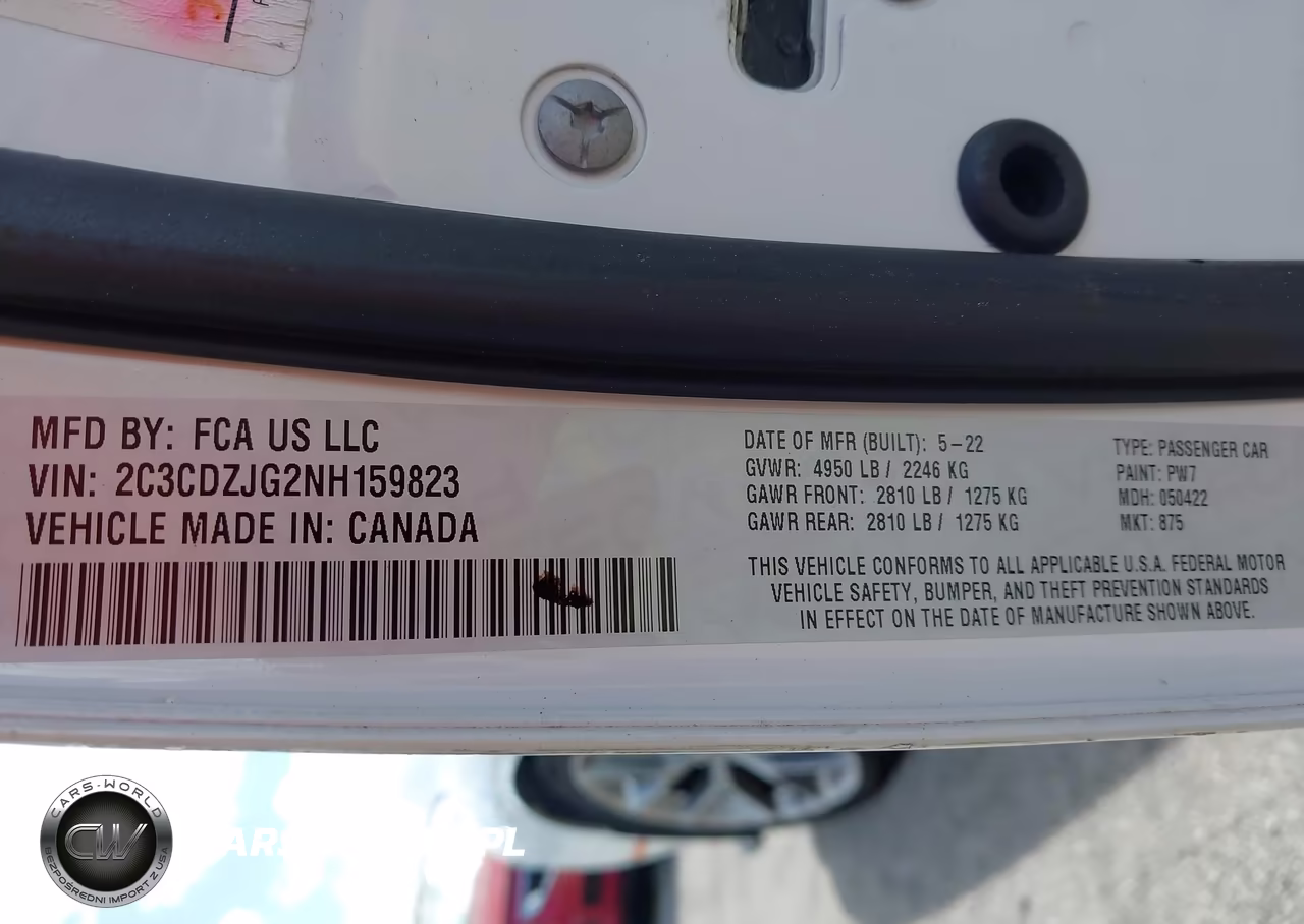 2022 Dodge Challenger Gt VIN:2C3CDZJG2NH159823 - 9