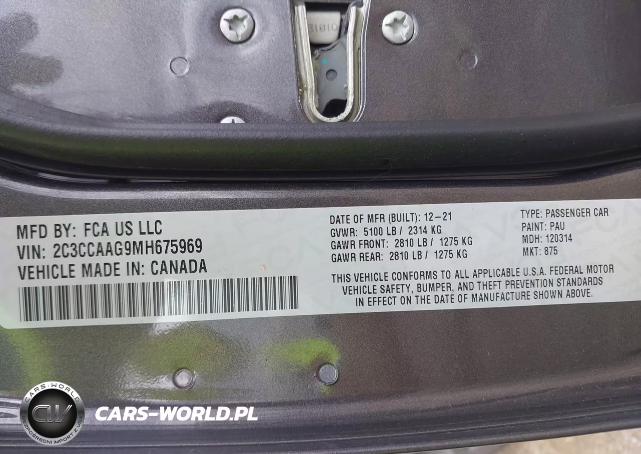 2021 Chrysler 300 Touring L VIN:2C3CCAAG9MH675969 - 9